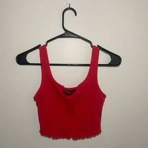 SHEIN red ribbed tank size S